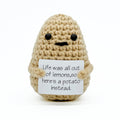 Handmade Knitted Doll Penguin Potato Turtle Dinosaur Donut Cartoon