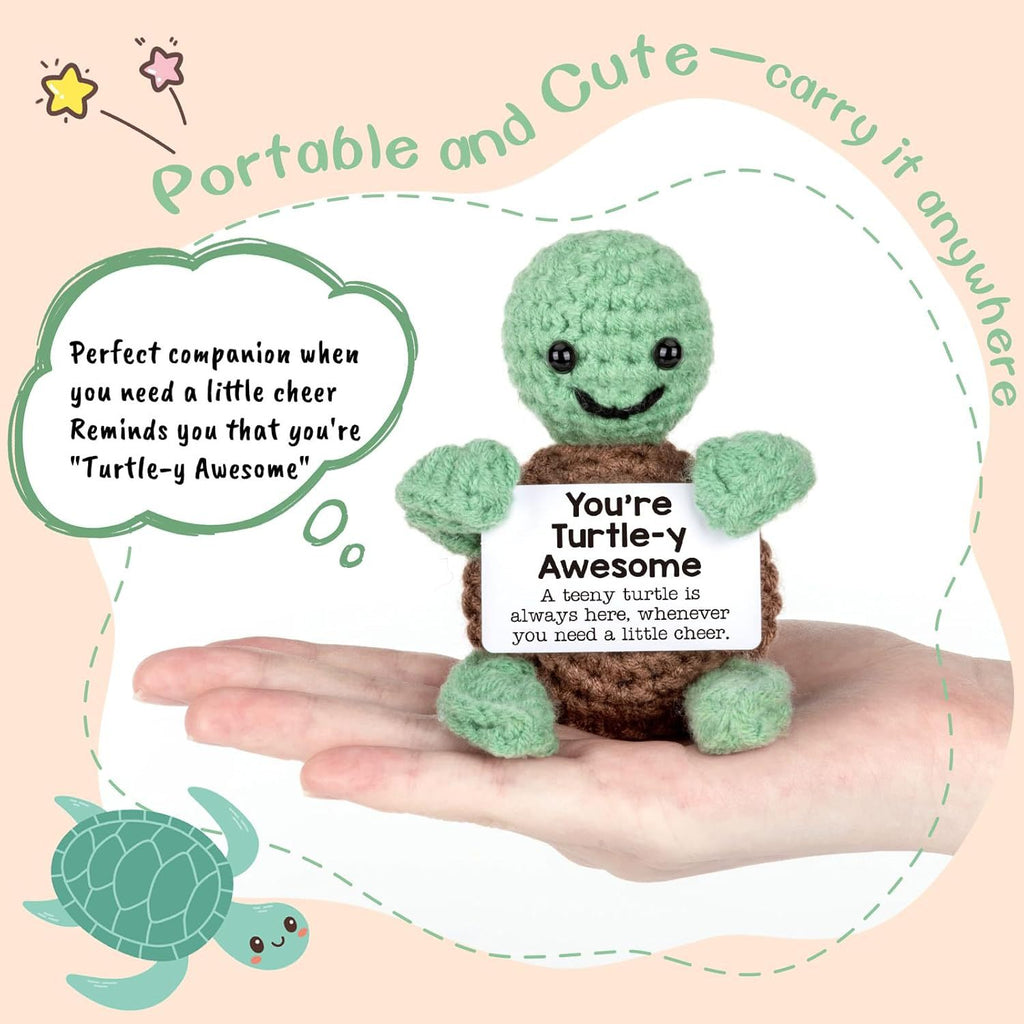 Handmade Knitted Doll Penguin Potato Turtle Dinosaur Donut Cartoon