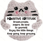 Cute Positive Emotional Penguin Doll Beer Cup Handmade Knitted Turtle