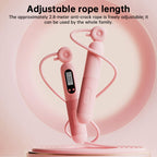 Intelligent Counting Jump Rope - with LCD Display for Home Gym Fitness for Adult, Men, Women & Kids