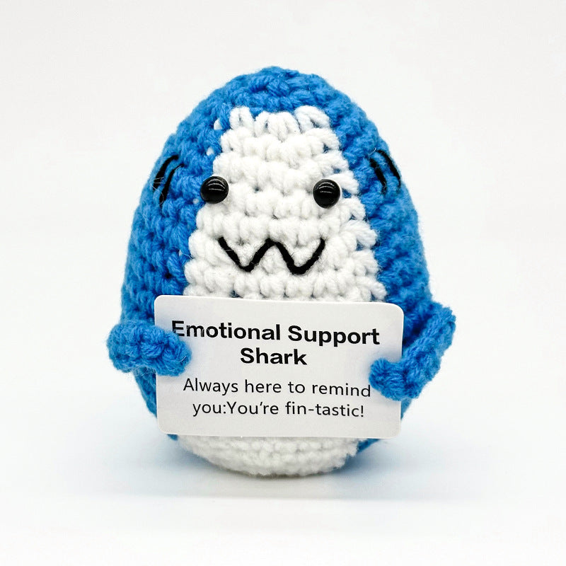 Handmade Knitted Doll Penguin Potato Turtle Dinosaur Donut Cartoon