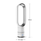 New 16" Bladeless Tower Fan with Remote, Quiet Floor Fan for Home