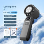 Portable Foldable Neck Fan with Digital Display and Infinite Speed Control, Compact Cooling Handheld Fan for Outdoor Use