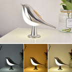 Creative Magpie Aromatherapy Lamp Car mounted Decorative Lamp Bedside Bird Night Lamp Three color Touch Charging Atmosphere Table Lamp