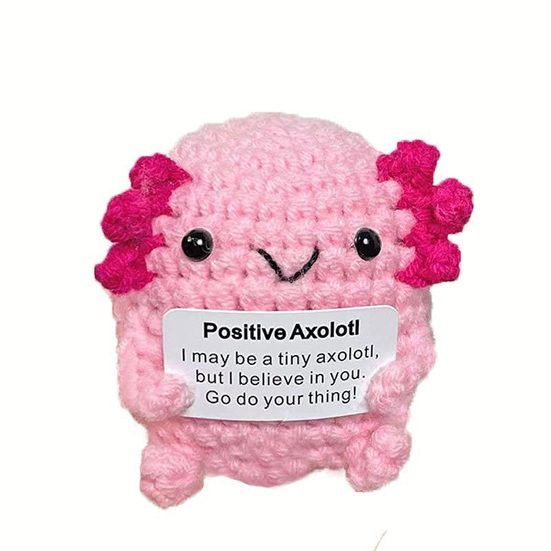 Cute Positive Emotional Penguin Doll Beer Cup Handmade Knitted Turtle