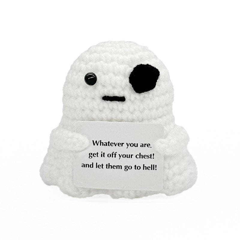 Handmade Knitted Doll Penguin Potato Turtle Dinosaur Donut Cartoon