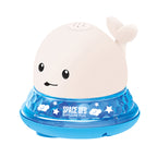 Summer Electric Induction Water Spray Whale Baby Bathroom Bath Toy With Light Music Universal Water Play Toy