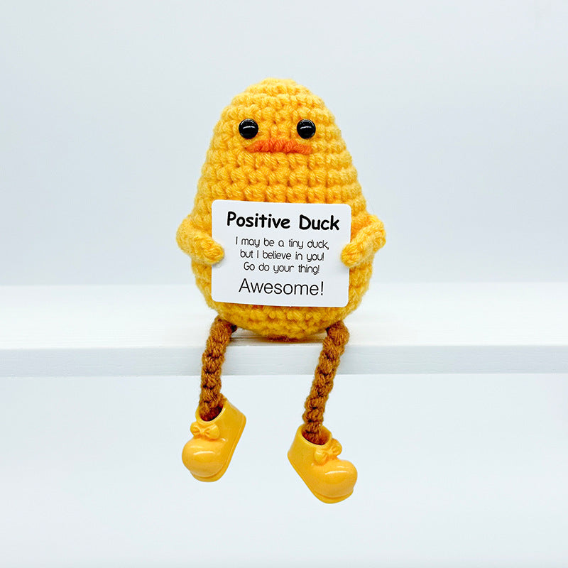 Handmade Knitted Doll Penguin Potato Turtle Dinosaur Donut Cartoon