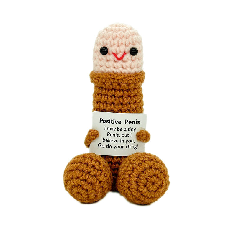 Handmade Knitted Doll Penguin Potato Turtle Dinosaur Donut Cartoon