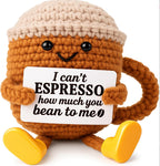 Cute Positive Emotional Penguin Doll Beer Cup Handmade Knitted Turtle