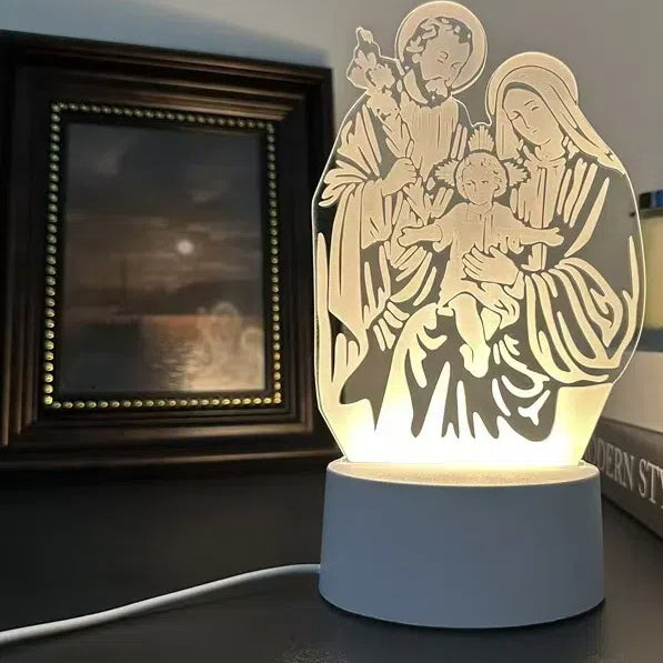 Acrylic 3D Night Light Creative Gift Bedroom Bedhead Atmosphere Plug in Small Desk Lamp
