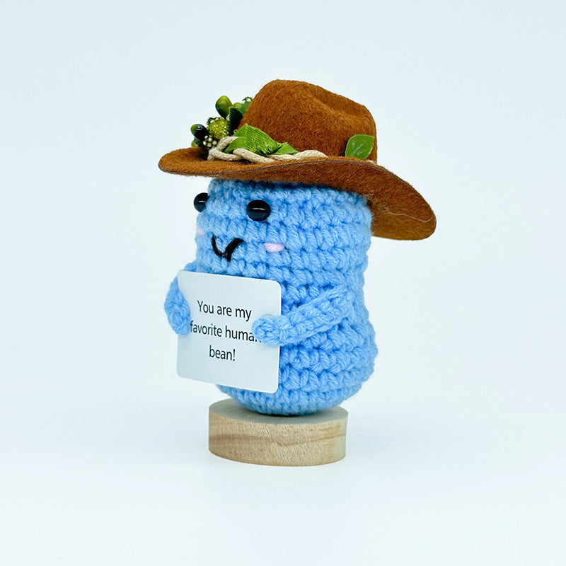 Handmade Knitted Doll Penguin Potato Turtle Dinosaur Donut Cartoon