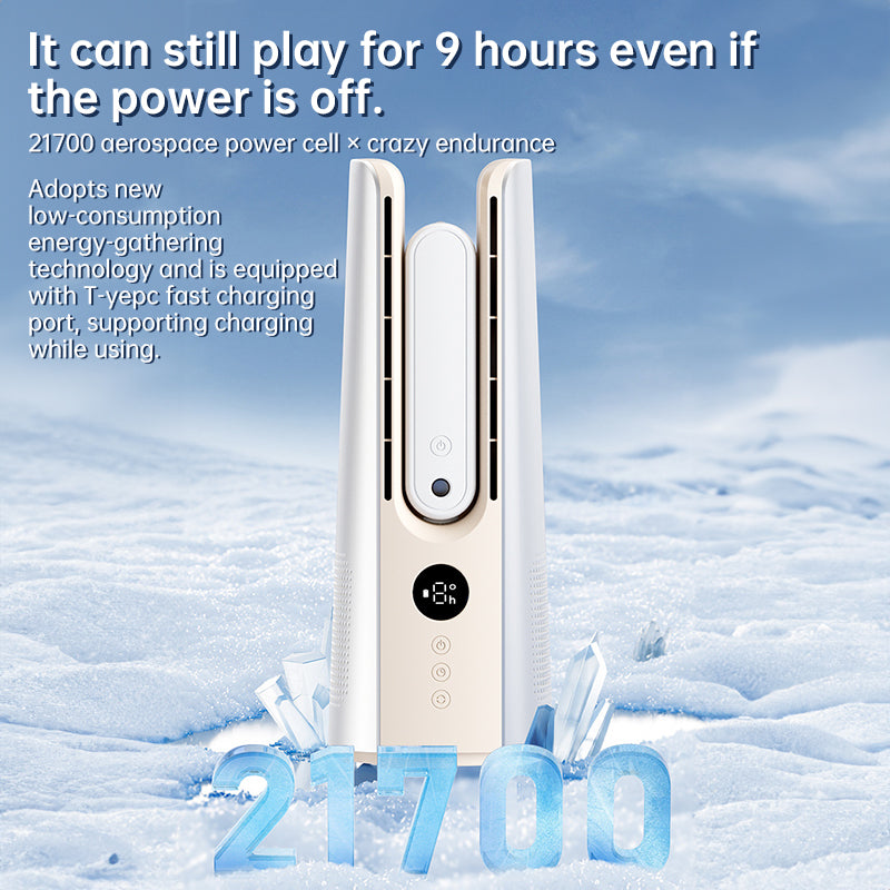 Portable Tower Fan – 6 Speeds, Mist Bladeless, for Bedroom/Living Room/Office