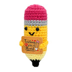 Handmade Knitted Doll Penguin Potato Turtle Dinosaur Donut Cartoon