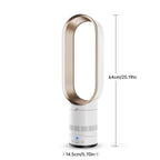 New 16" Bladeless Tower Fan with Remote, Quiet Floor Fan for Home