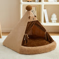 All-Season Pet Tent for Small to Medium Dogs Closed Type Provides Warmth and Security for Bichon Frise in Winter