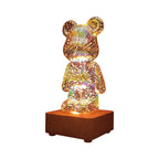 Cartoon bear romantic warm night light USB dream atmosphere bedside lamp