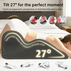 Bed Rest Pillow for Sitting Up in Bed, Couples Cuddle Pillow, Memory Foam Lumbar Support Cushion