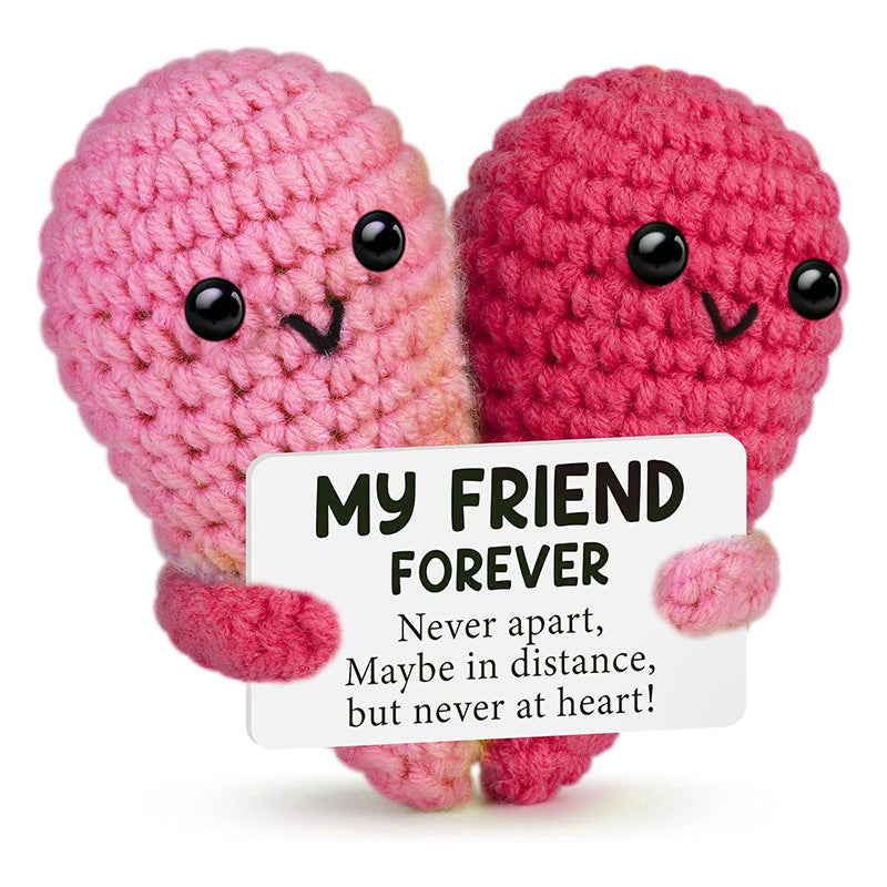 Handmade Knitted Doll Penguin Potato Turtle Dinosaur Donut Cartoon