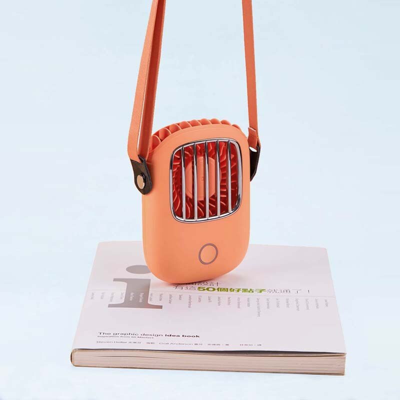 New product USB mini handheld cooling hanging neck small fan lazy sports portable fan