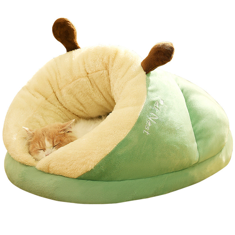 New Pet Kennel Popular Winter Cat Dog Slipper Kennel Cat Kennel Dog Kennel Warm Plush Thickened Small Kennel