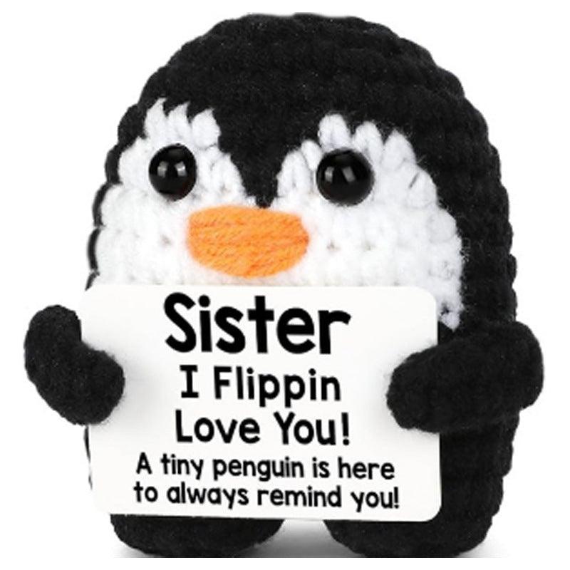 Handmade Knitted Doll Penguin Potato Turtle Dinosaur Donut Cartoon