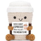 Cute Positive Emotional Penguin Doll Beer Cup Handmade Knitted Turtle
