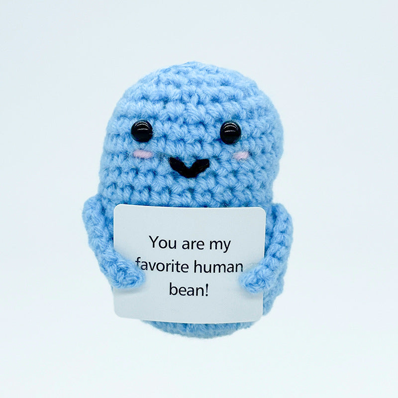 Handmade Knitted Doll Penguin Potato Turtle Dinosaur Donut Cartoon