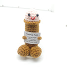 Cute Positive Emotional Penguin Doll Beer Cup Handmade Knitted Turtle