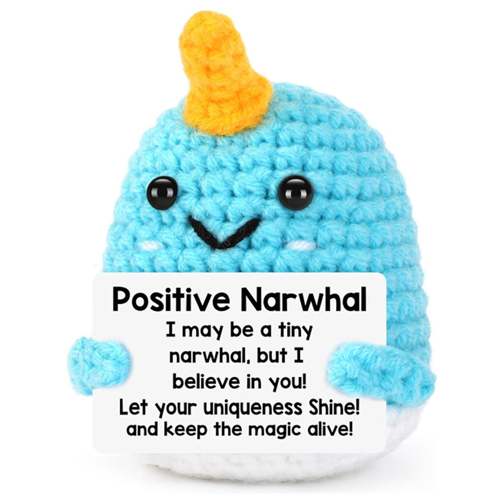 Cute Positive Emotional Penguin Doll Beer Cup Handmade Knitted Turtle