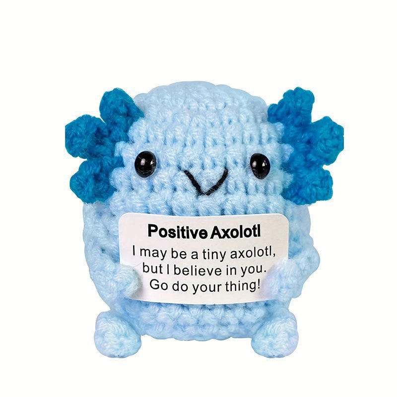 Cute Positive Emotional Penguin Doll Beer Cup Handmade Knitted Turtle