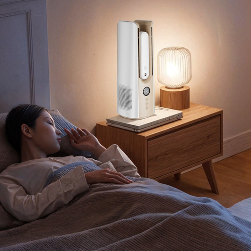 Portable Tower Fan – 6 Speeds, Mist Bladeless, for Bedroom/Living Room/Office