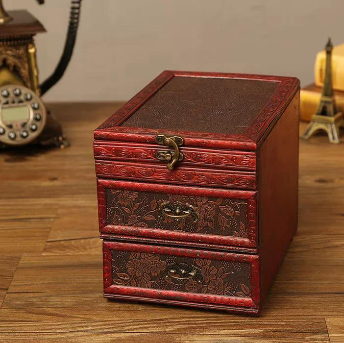 Creative ancient style wedding with lock hand jewelry necklace hairpin jewelry box