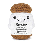Handmade Knitted Doll Penguin Potato Turtle Dinosaur Donut Cartoon