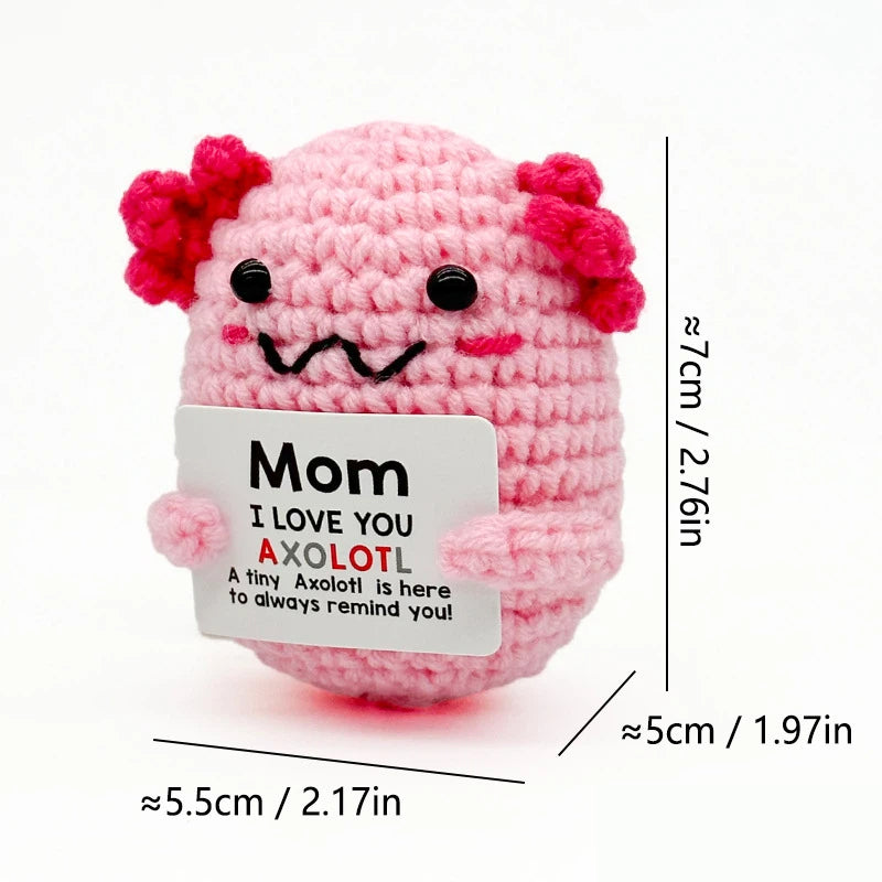 Handmade Knitted Doll Penguin Potato Turtle Dinosaur Donut Cartoon