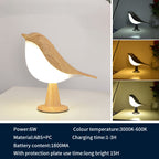 Creative Magpie Aromatherapy Lamp Car mounted Decorative Lamp Bedside Bird Night Lamp Three color Touch Charging Atmosphere Table Lamp