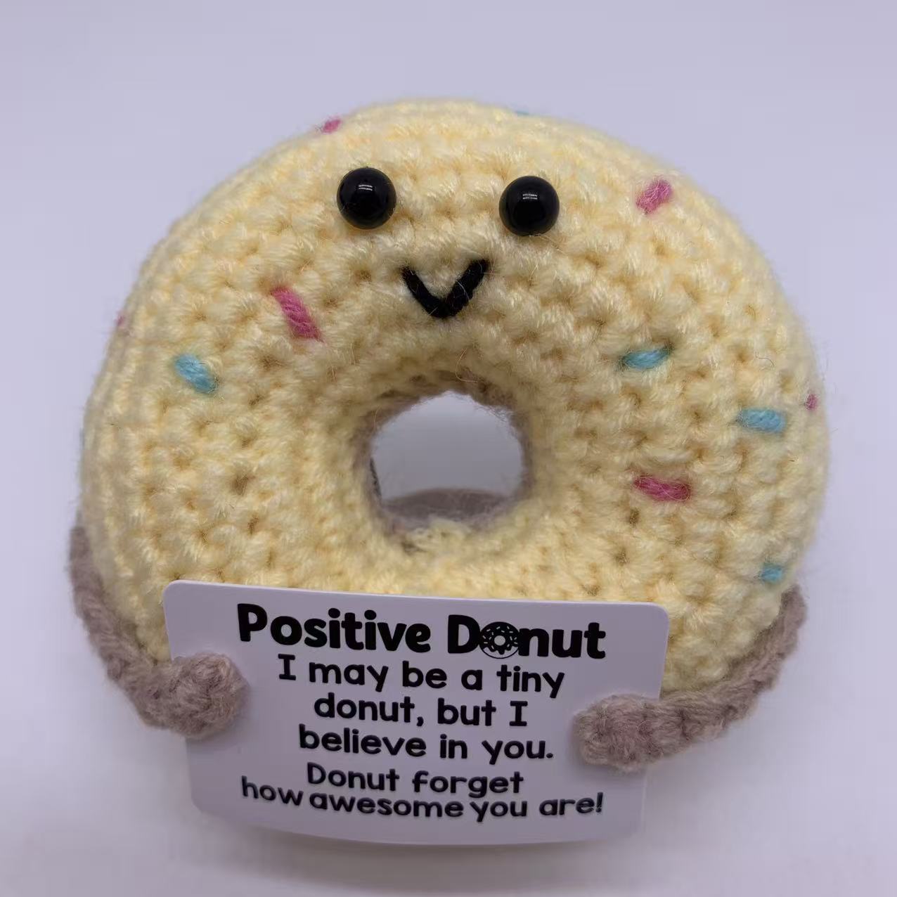 Cute Positive Emotional Penguin Doll Beer Cup Handmade Knitted Turtle