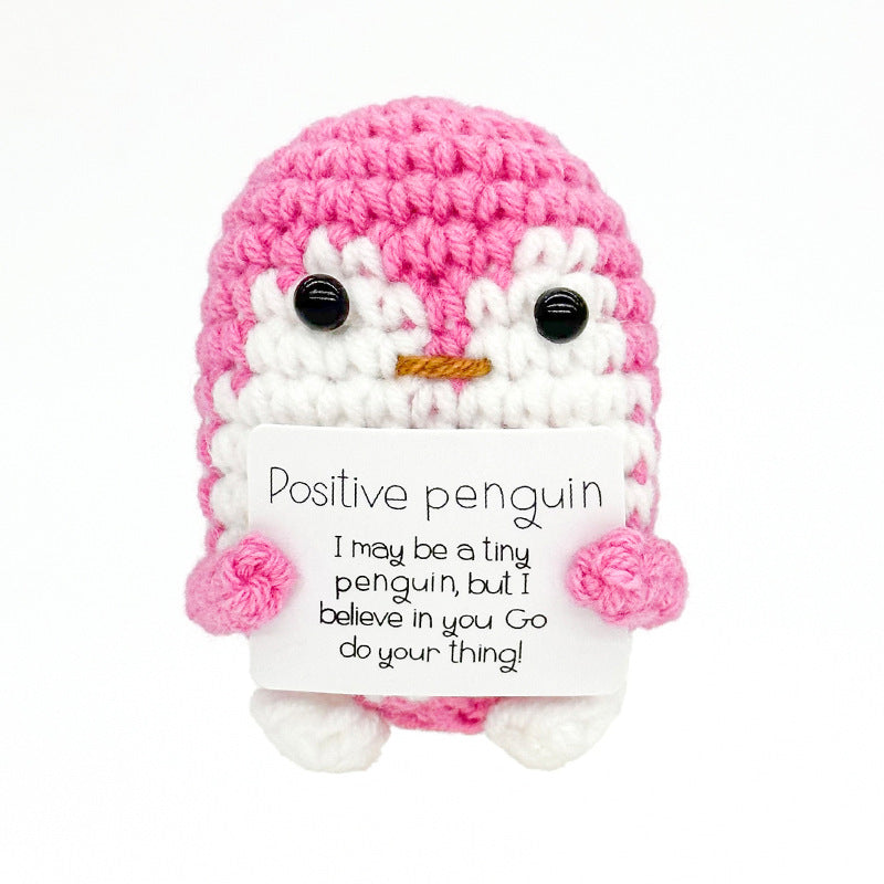 Handmade Knitted Doll Penguin Potato Turtle Dinosaur Donut Cartoon