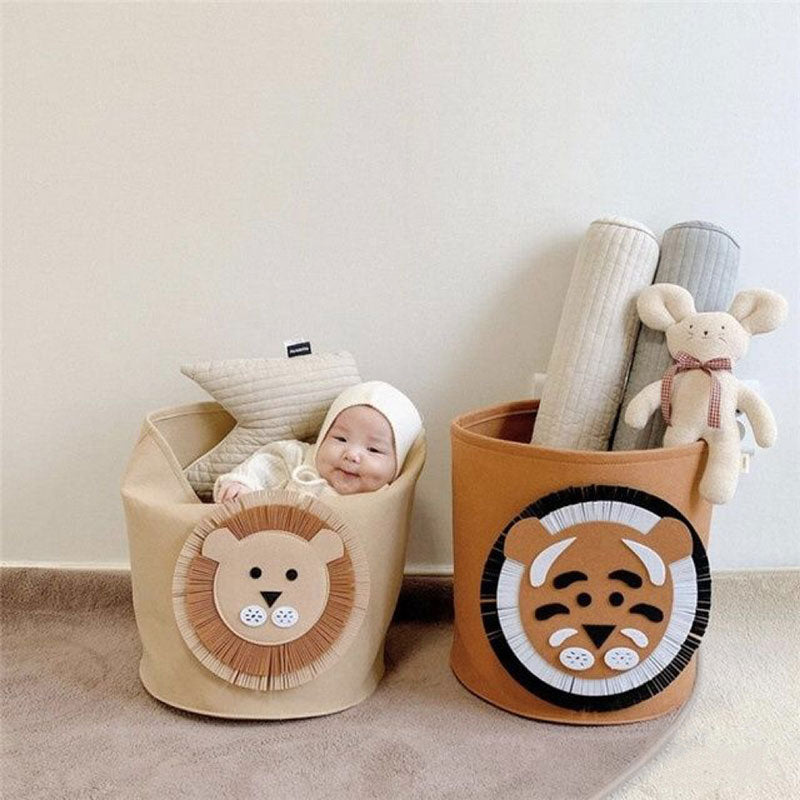 INS Cartoon Storage Basket Baby Dirty Clothes Basket Children