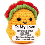 Handmade Knitted Doll Penguin Potato Turtle Dinosaur Donut Cartoon