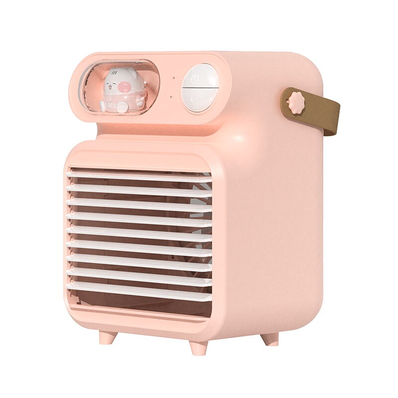 USB Water Cooling Fan Desktop Air Cooler Mini Portable Rechargeable Household Spray Fan