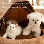 All-Season Pet Tent for Small to Medium Dogs Closed Type Provides Warmth and Security for Bichon Frise in Winter