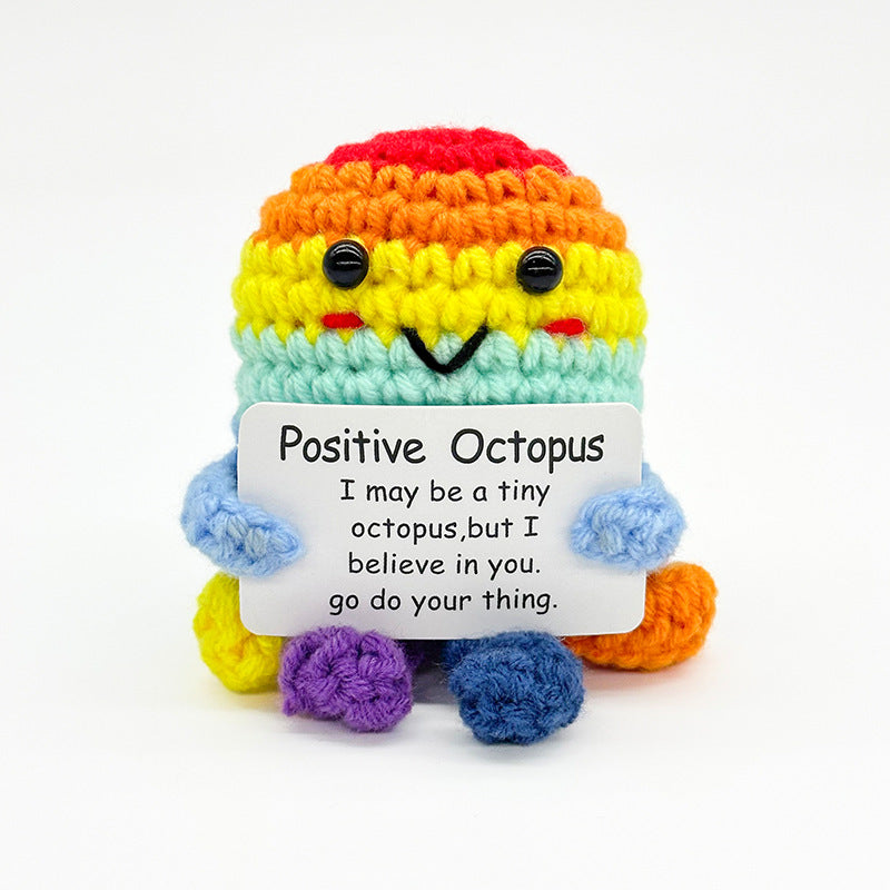 Handmade Knitted Doll Penguin Potato Turtle Dinosaur Donut Cartoon