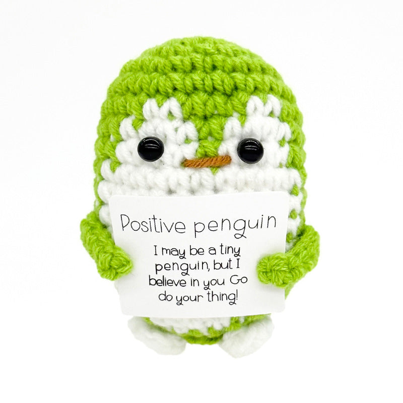 Handmade Knitted Doll Penguin Potato Turtle Dinosaur Donut Cartoon