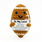 Handmade Knitted Doll Penguin Potato Turtle Dinosaur Donut Cartoon