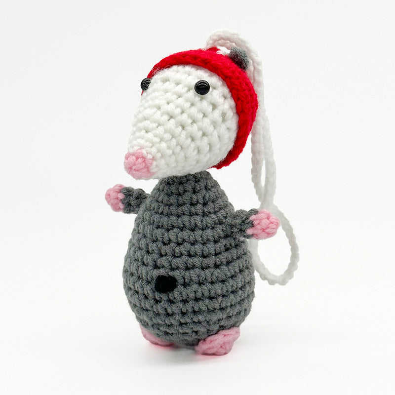 Handmade Knitted Doll Penguin Potato Turtle Dinosaur Donut Cartoon