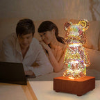 Cartoon bear romantic warm night light USB dream atmosphere bedside lamp