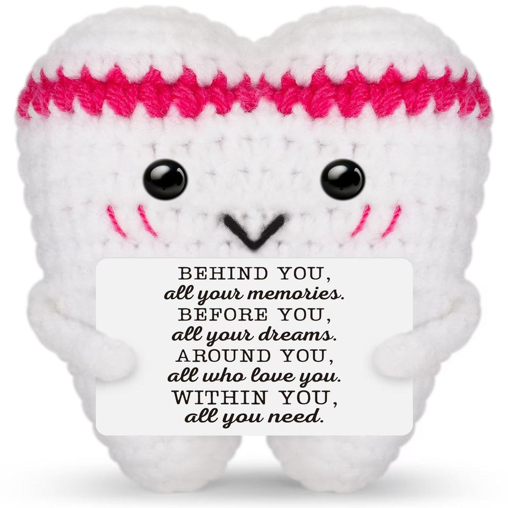 Cute Positive Emotional Penguin Doll Beer Cup Handmade Knitted Turtle
