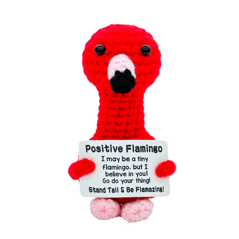 Handmade Knitted Doll Penguin Potato Turtle Dinosaur Donut Cartoon