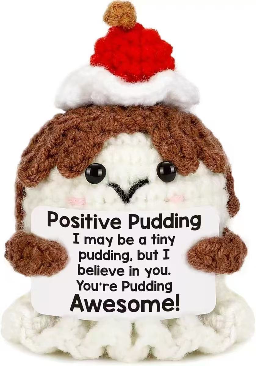 Cute Positive Emotional Penguin Doll Beer Cup Handmade Knitted Turtle
